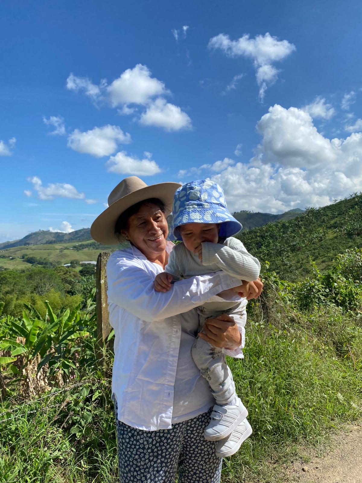 La Señora Rubiela with Gabriel at La Esperanza farm, building a legacy for Geelong families.